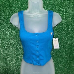 Guess Vibrant Blue Sleeveless Top